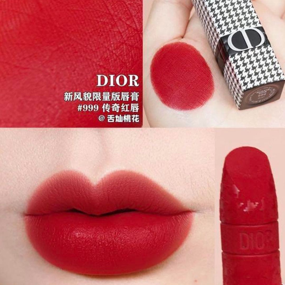 DIOR Rouge - New Look Limited Edition - 999 Velvet Lipstick - XOXO cosmetics