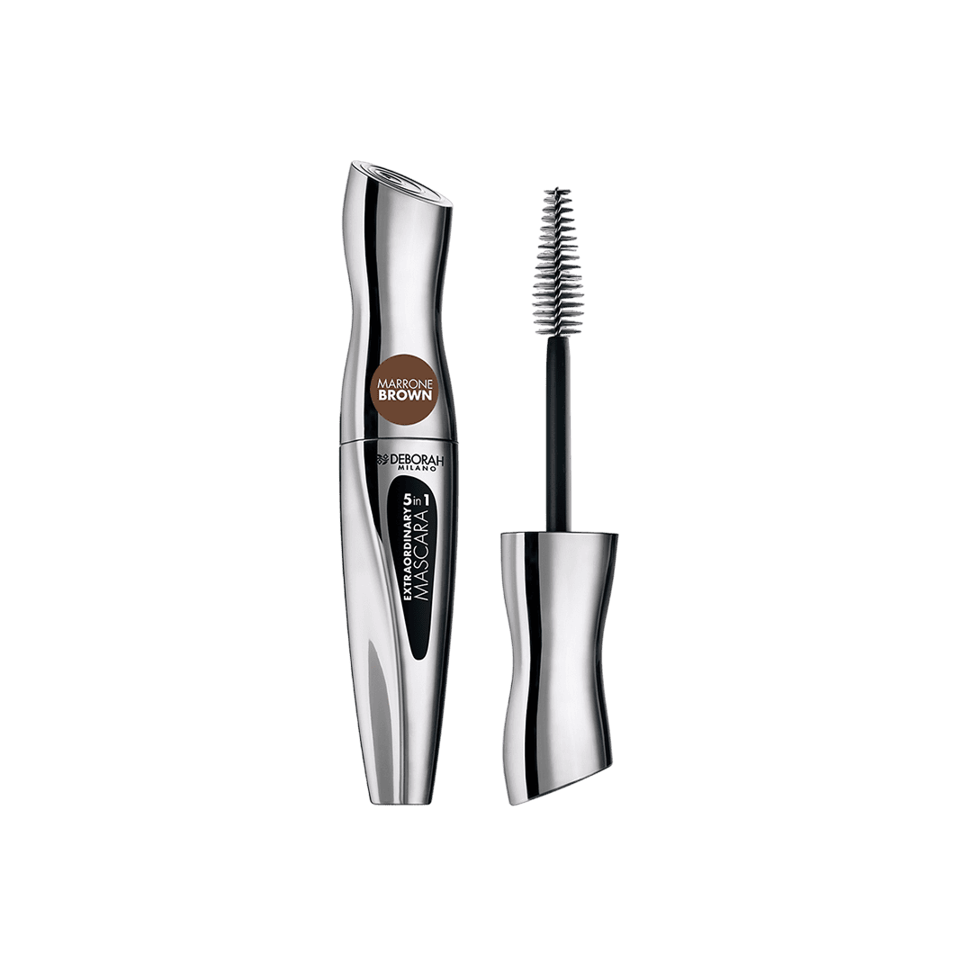 Deborah Milano Extraordinary 5in1 Mascara - Brown Mascara - XOXO cosmetics