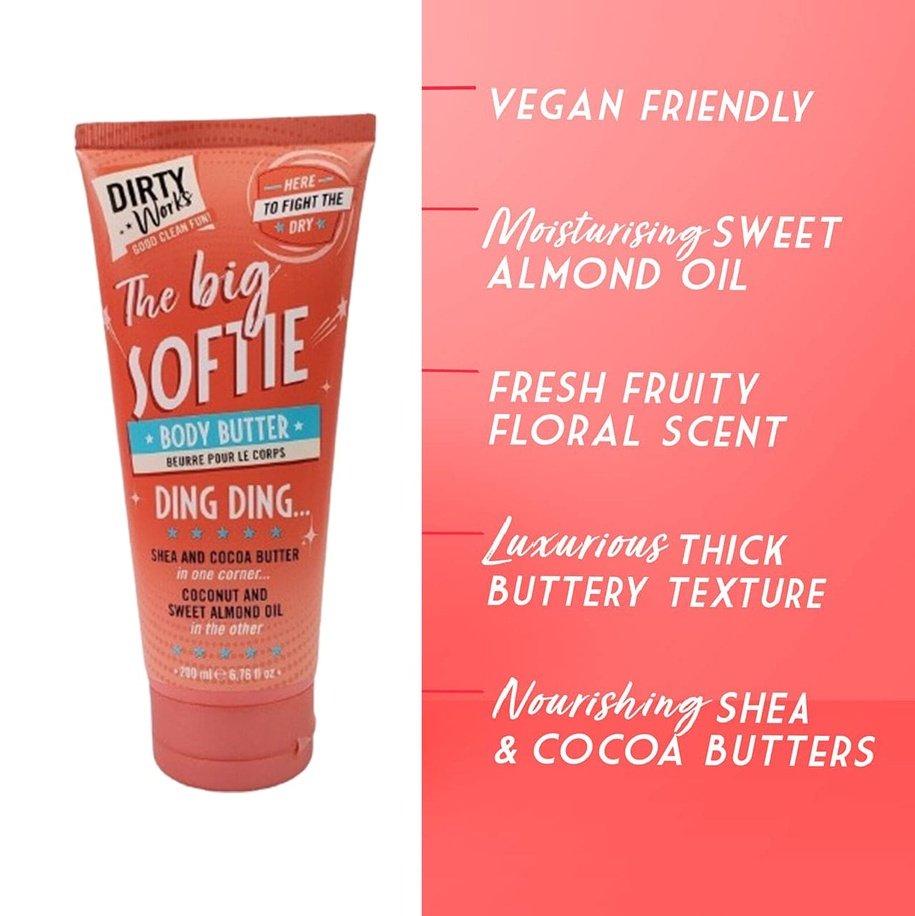 Dirty Works The Big Softie Body Butter - 50ml Body Butter - XOXO cosmetics