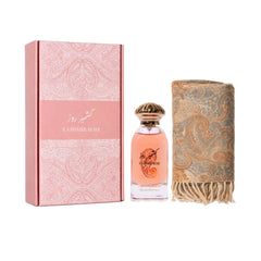 Dkhoon Al Emaratiya Kashmir Rose Set Shawl in Random Color Gift Set - XOXO cosmetics