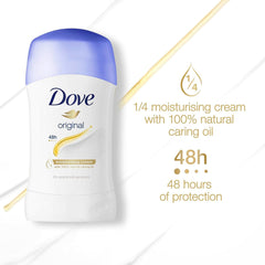 Dove Original 48h Antiperspirant - 1/4 Moisturising Cream With Caring Oil Deodorant - XOXO cosmetics