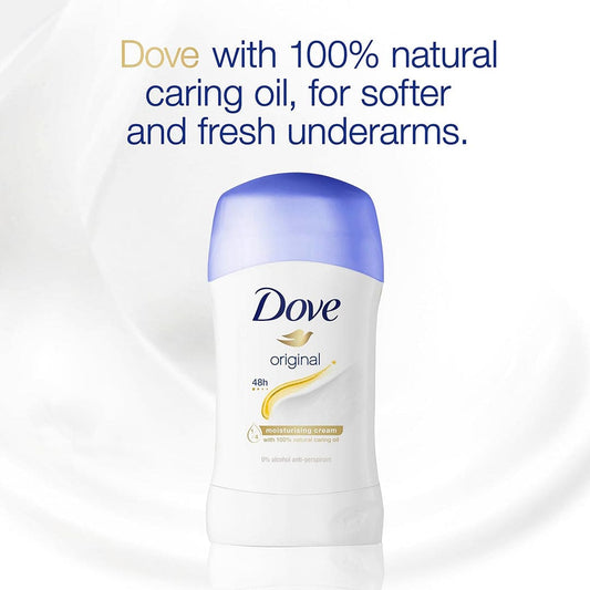 Dove Original 48h Antiperspirant - 1/4 Moisturising Cream With Caring Oil Deodorant - XOXO cosmetics