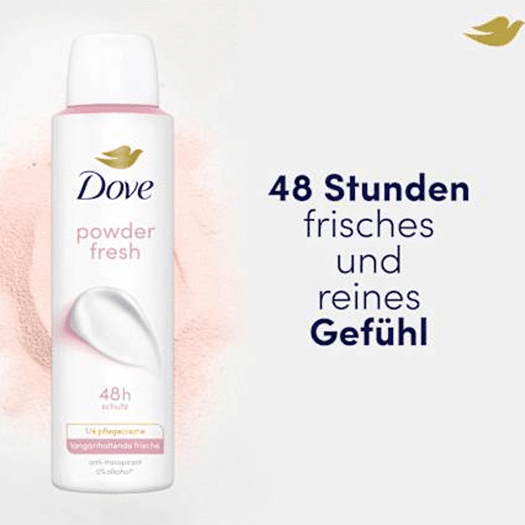 Dove Powder Fresh Deodorant Spray - 150ml Deodorant Spray - XOXO cosmetics