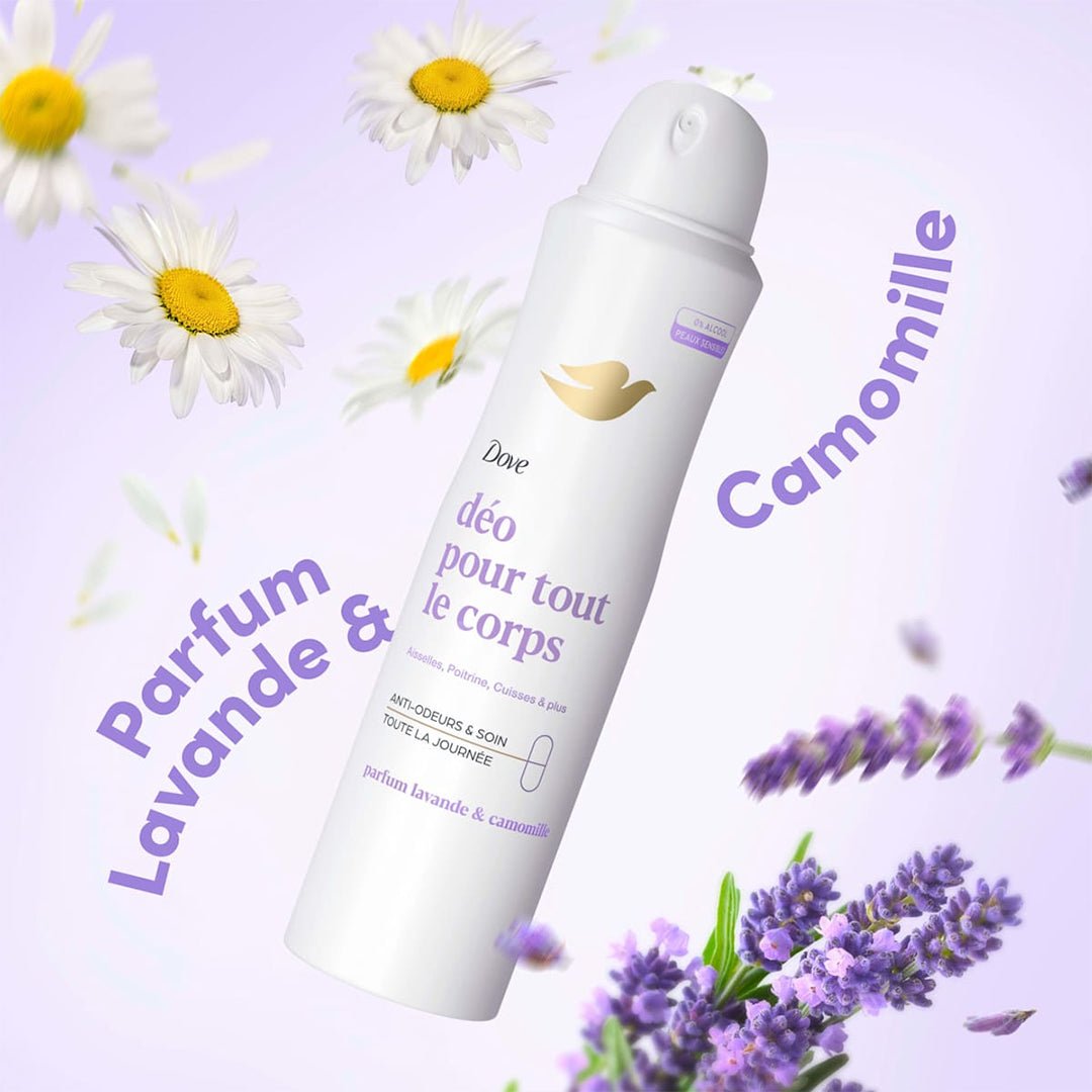 Dove Whole Body Deo - Lavender & Chamomile - 150ml Deodorant - XOXO cosmetics