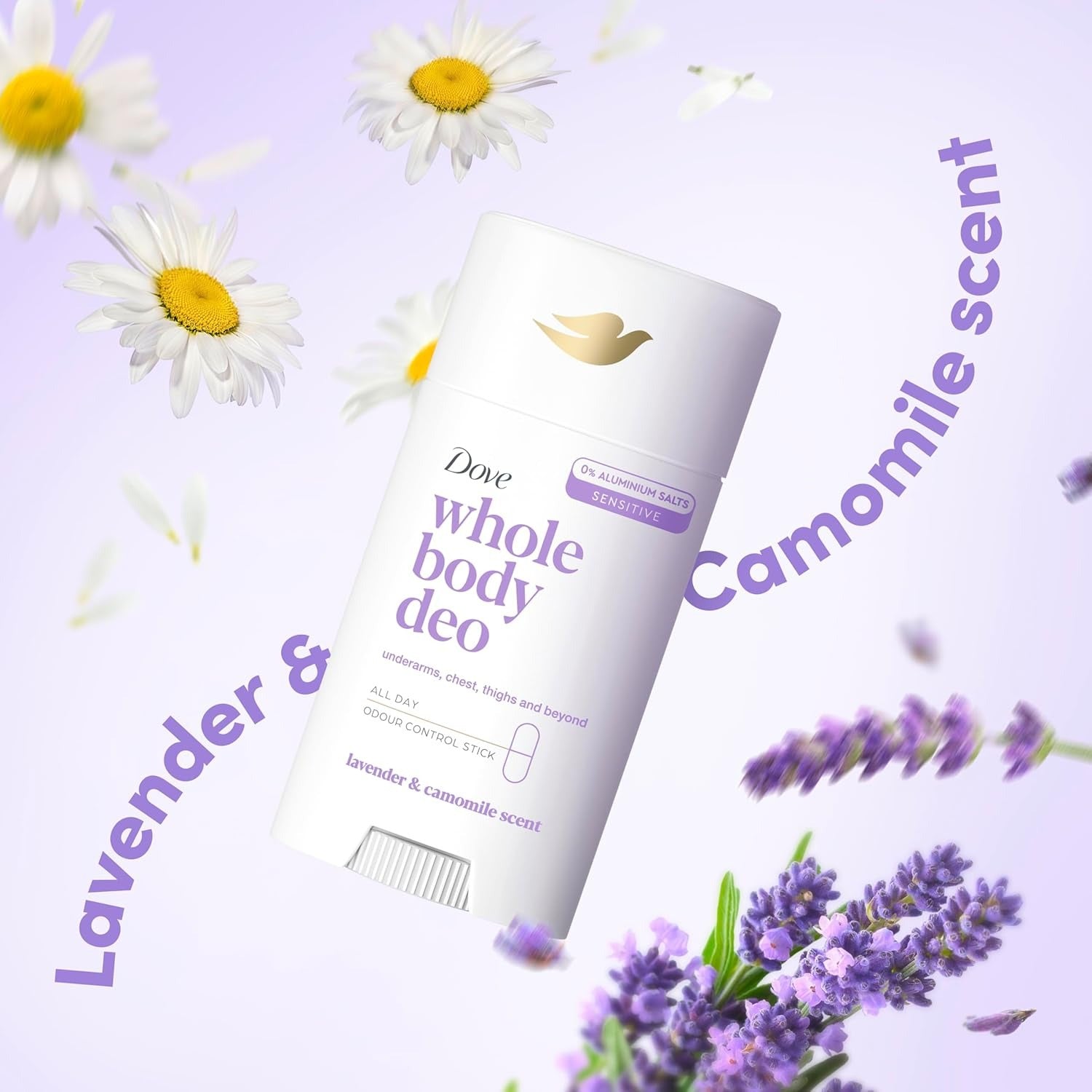 Dove Whole Body Deostick - Lavender & Chamomile Deodorant - XOXO cosmetics