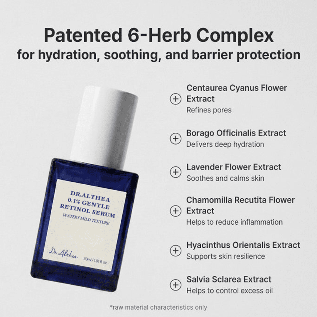Dr. Althea 0.1% Gentle Retinol Serum - 30ml Face Serum - XOXO cosmetics