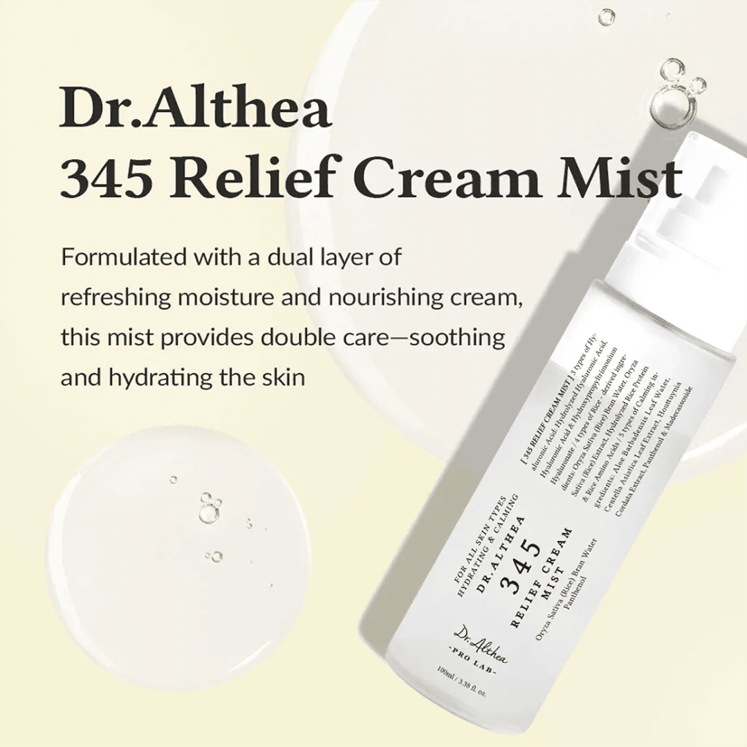 Dr. Althea 345 Relief Cream Mist Moisturizer - XOXO cosmetics