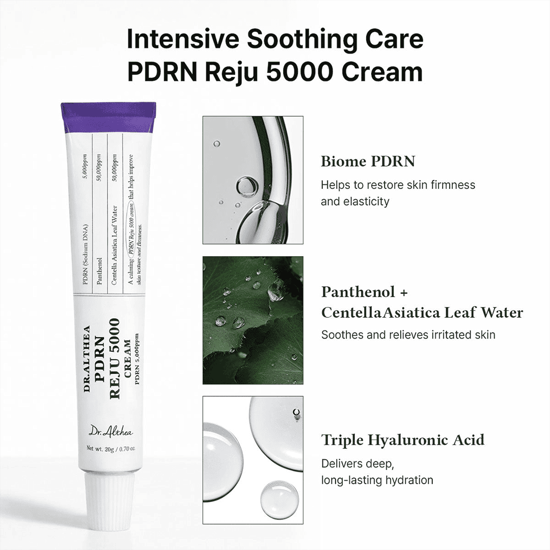Dr.Althea PDRN Reju 5000 Cream - 20g Moisturizer - XOXO cosmetics