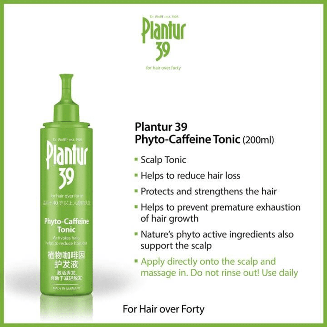 Dr.Wolff Plantur 39 Phyto-coffein Tonikum - 200ml Hair Treatment - XOXO cosmetics