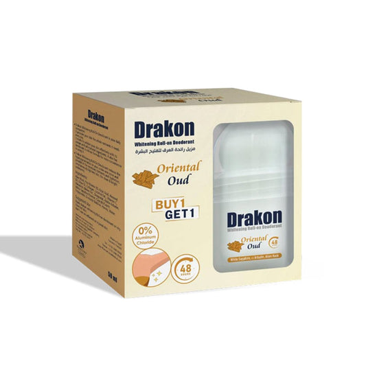 Drakon Whitening Roll-On Deodorant - Oriental Oud 1+1 Free Deodorant - XOXO cosmetics