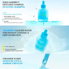 EQQUALBERRY Blue Blow Hyaltoin Flooding Serum - 30ml Face Serum - XOXO cosmetics