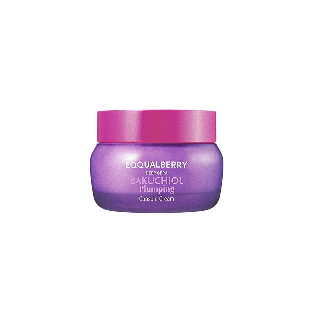 EQQUALBERRY Deep Cera Bakuchiol Plumping Capsule Cream - 50ml Anti Aging - XOXO cosmetics