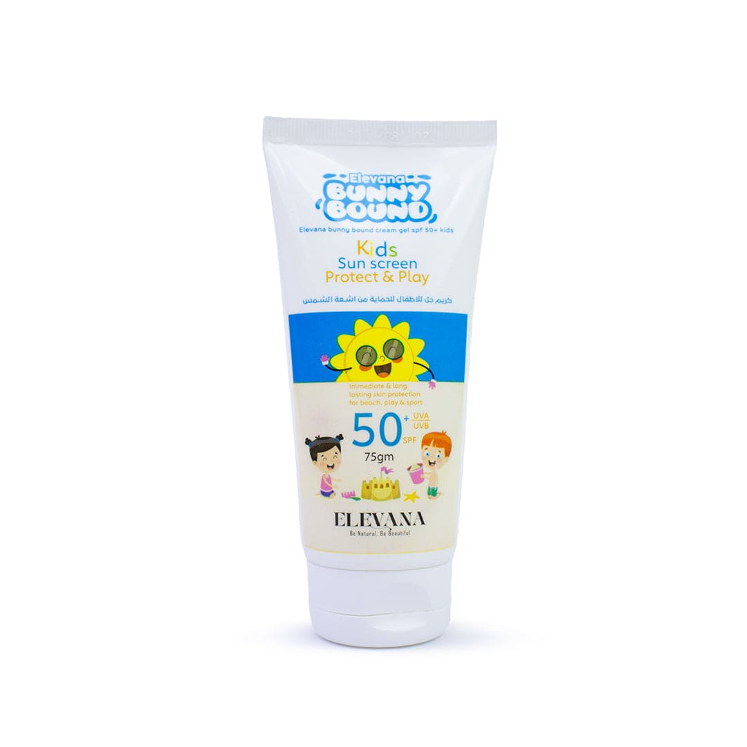 Elevana Bunny Bound Sun Screen Cream Gel 50+ For Kids - 75ml Kids Care - XOXO cosmetics