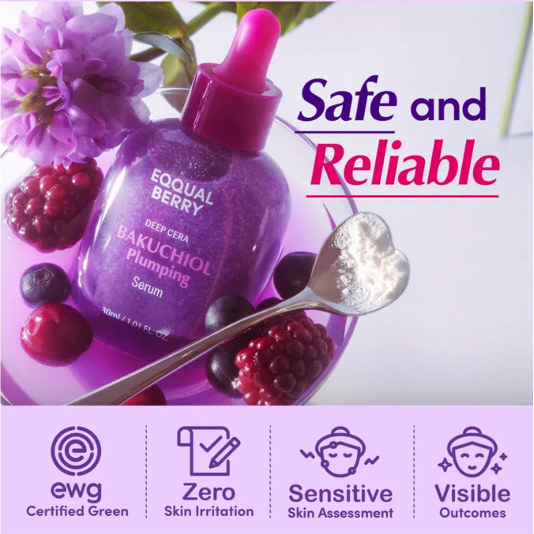 Eqqualberry Bakuchiol Plumping Serum - 30ml Face Serum - XOXO cosmetics