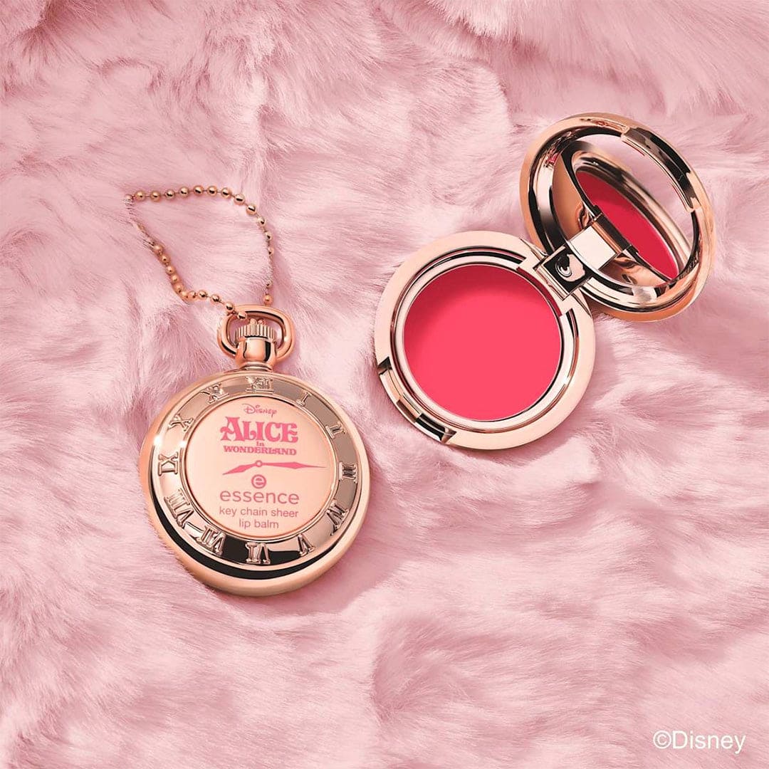 Essence Disney Alice In Wonderland Lip Balm Chain - 01 Late But Cute Lip Balm - XOXO cosmetics