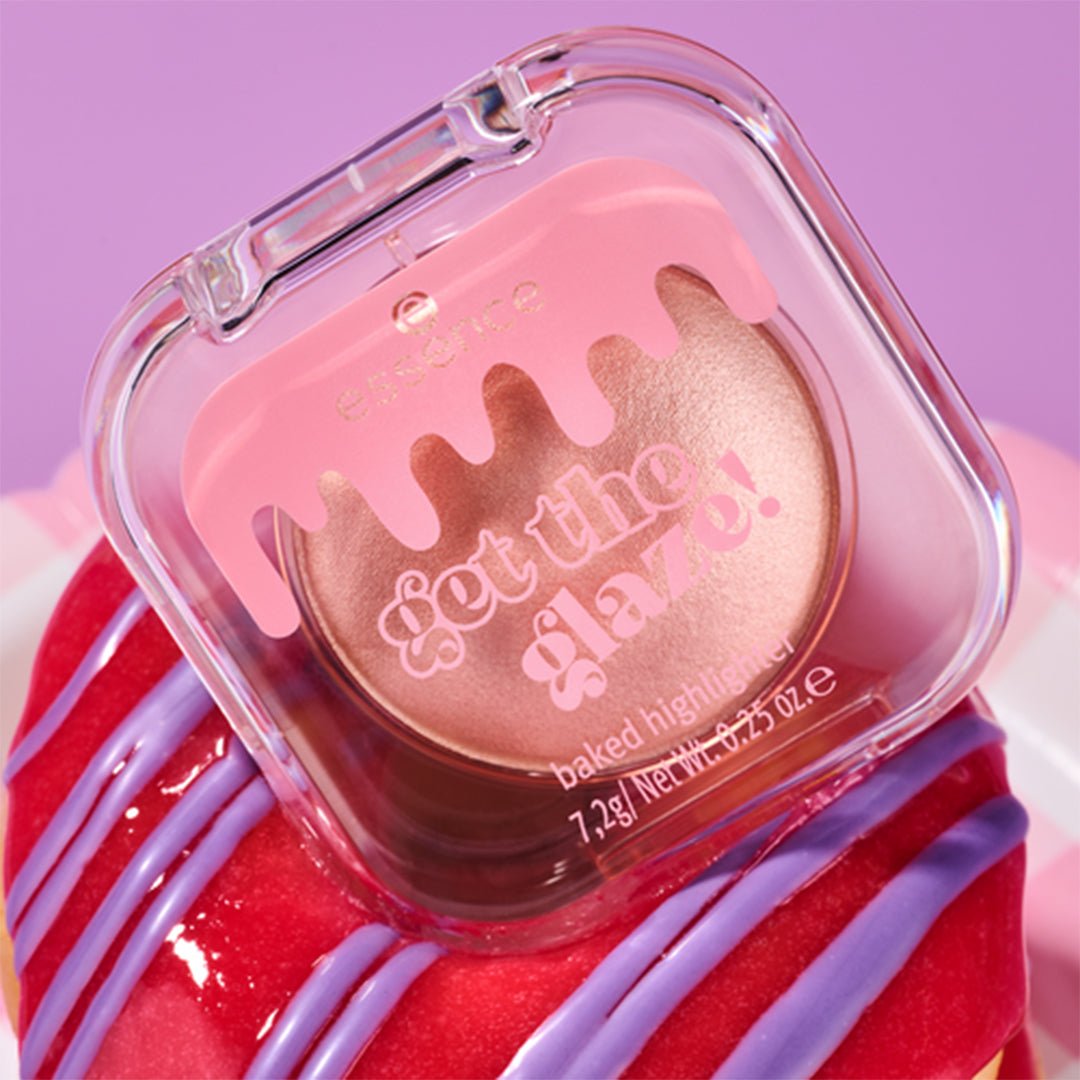 Essence Get The Glaze Baked Highlighter - 01 Don't Worry, Be Glazy Highlighter - XOXO cosmetics
