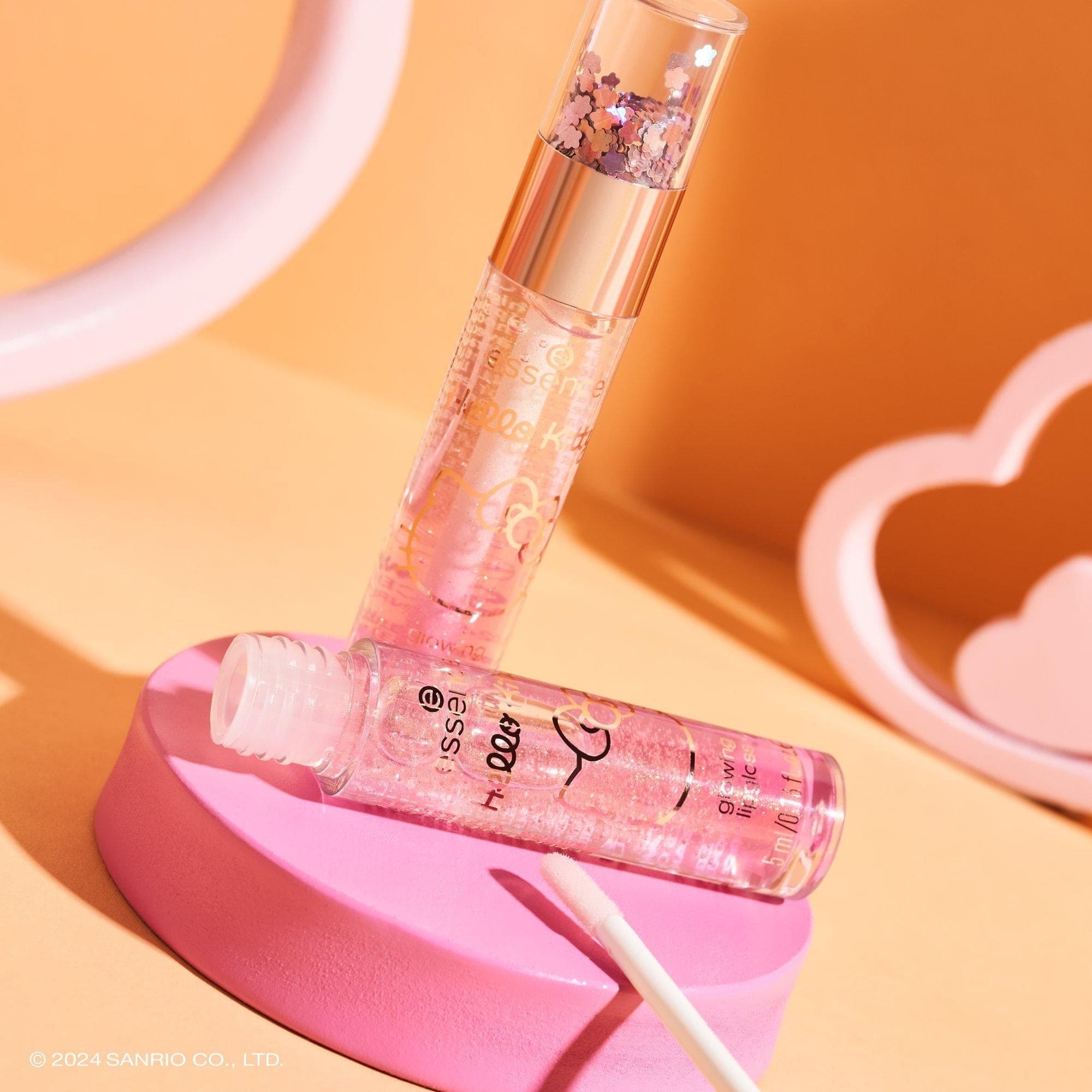 Essence Hello Kitty Glowing Lipgloss - 01 Today Just Got Cuter! Lip Gloss - XOXO cosmetics