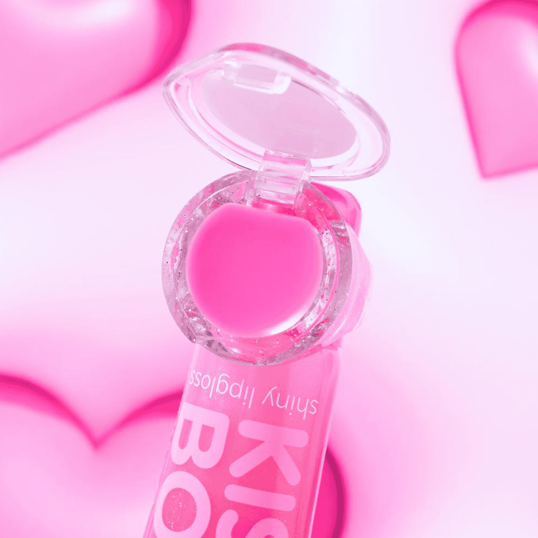 Essence Kiss Bomb Shiny Lip Gloss & Lip Balm - 01 Strawberry Sweetie Lip Gloss - XOXO cosmetics