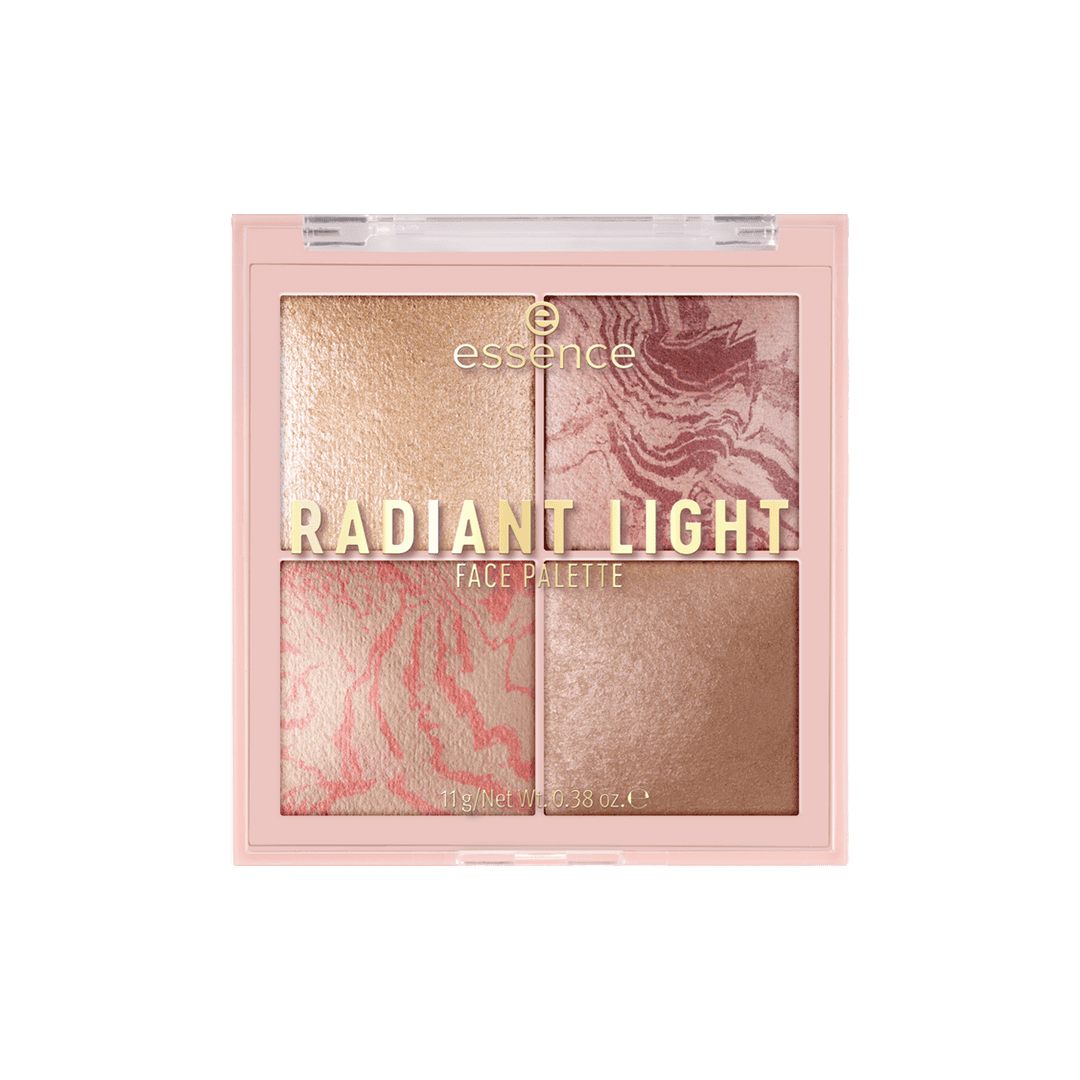 Essence Radiant Light Face Palette - 10 Glow Icon Highlighter - XOXO cosmetics