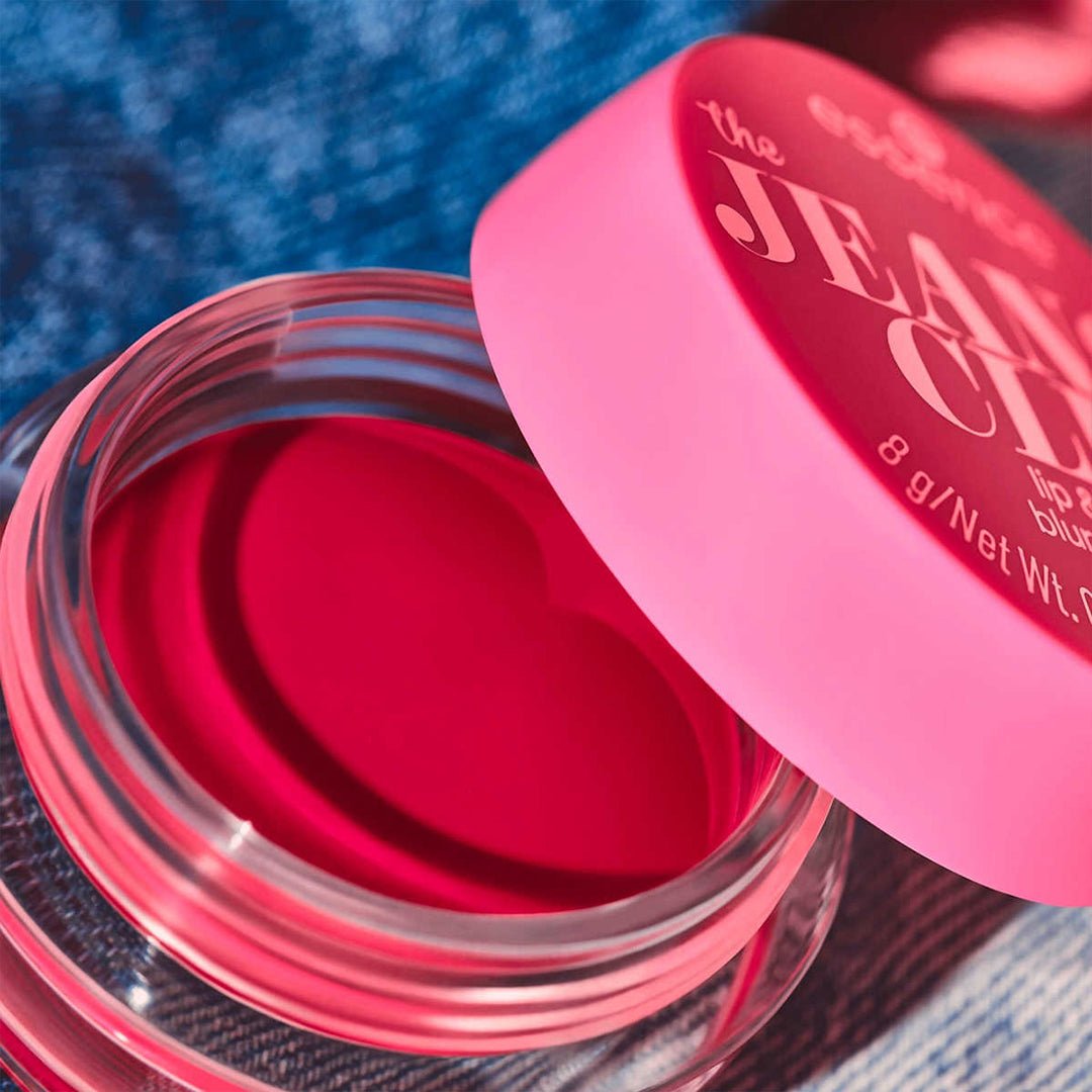 Essence The Jeans Club Lip & Cheek Blurry Mousse - 01 Pink Dreams & Cool Jeans Lip Tint - XOXO cosmetics