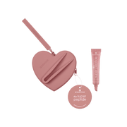 Essence The Super Peptide Glossy Lip Treatment + Pouch !Set - 01 All Toffee'd Up Lip Gloss - XOXO cosmetics