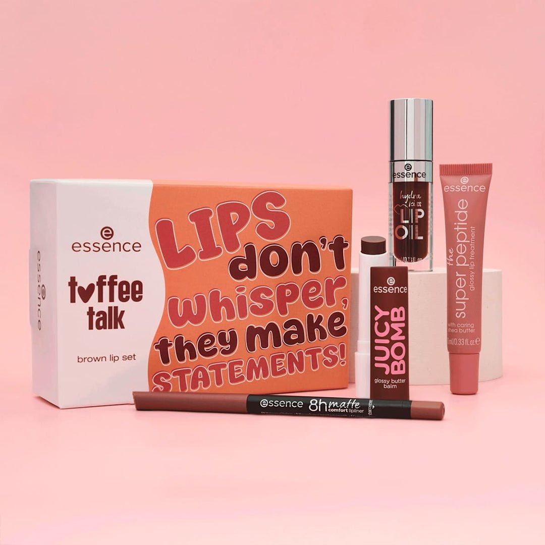 Essence Toffe Talk Brown Lip Set Lip Kit - XOXO cosmetics