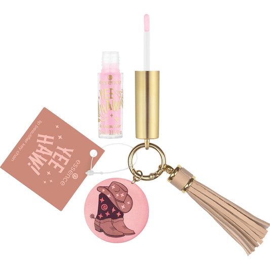 Essence YEE HAW! Lip Beautifier Key Chain - 01 Boots, Hat, Go Lip Gloss - XOXO cosmetics