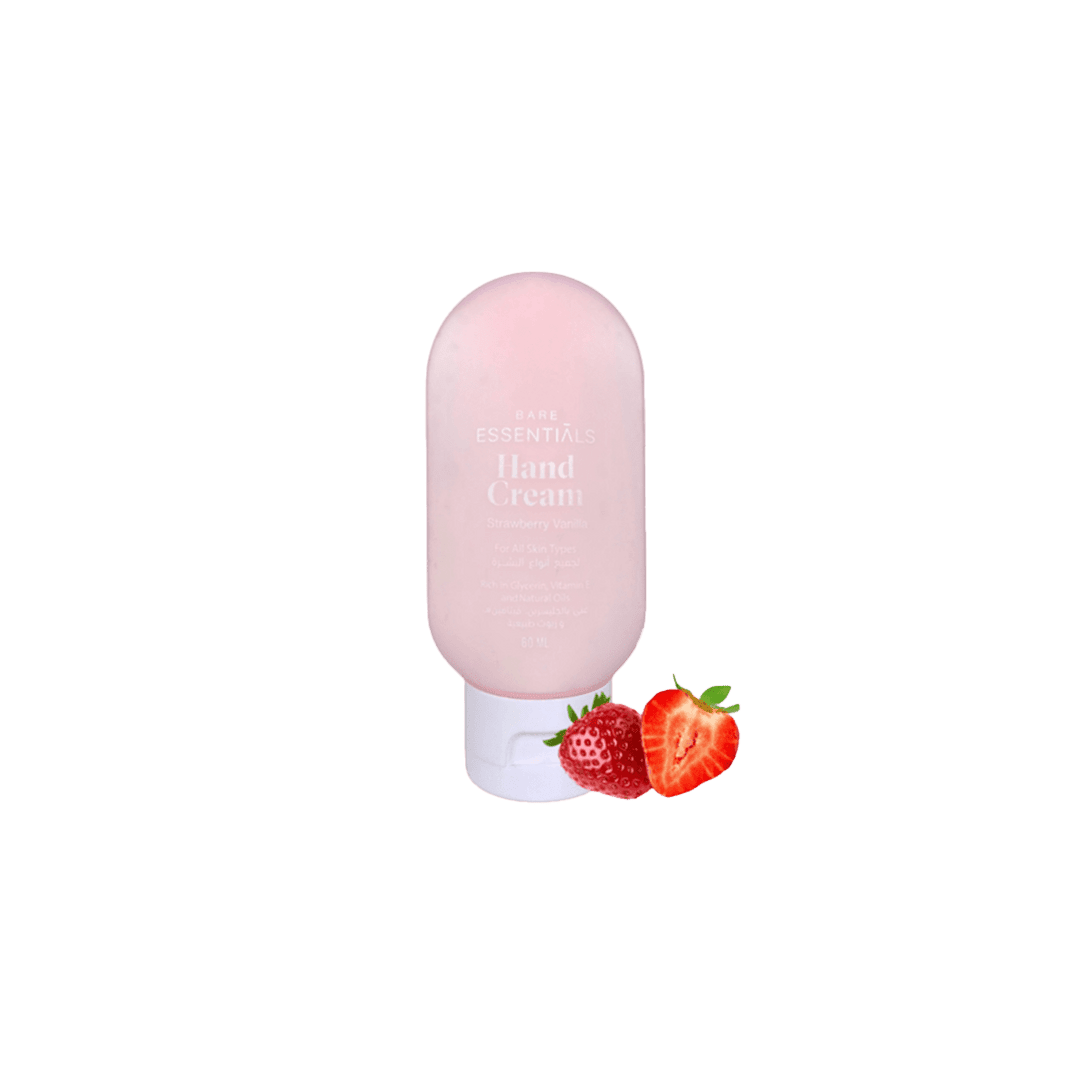 Essentials Strawberry Vanilla Hand Cream - 60ml Hand Care - XOXO cosmetics