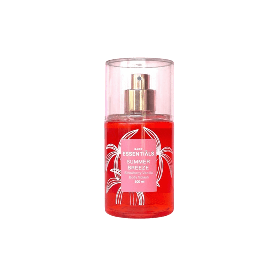 Essentials Strawberry Vanilla Mini Body Splash - 100ml Body Mist - XOXO cosmetics