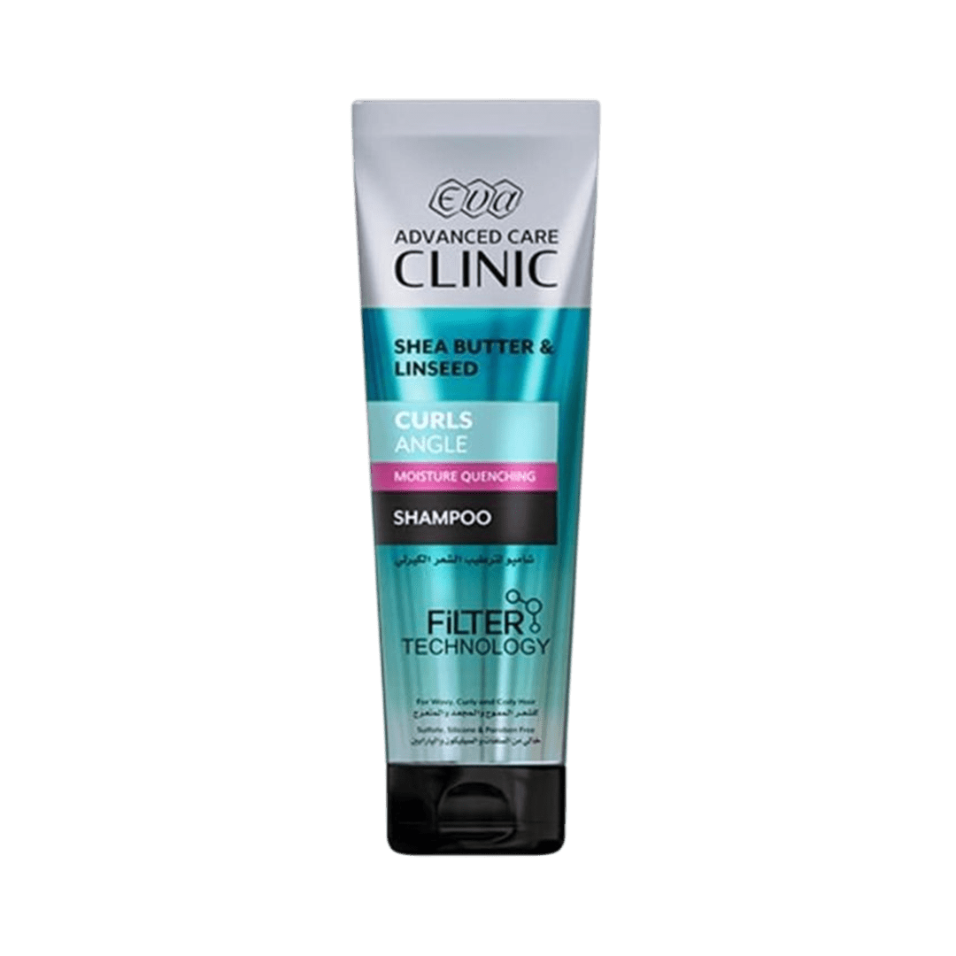 Eva Hair Clinic Curls Shampoo Shea Butter & Linseed - 230ml Shampoo - XOXO cosmetics