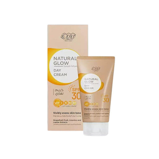 Eva Skin Care Natural Glow Day Cream with SPF30 - 50g Moisturizer - XOXO cosmetics