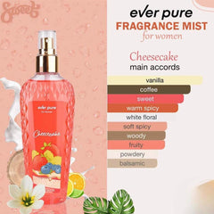 Ever Pure Cheese Cake Fragrance Mist Body Mist - XOXO cosmetics