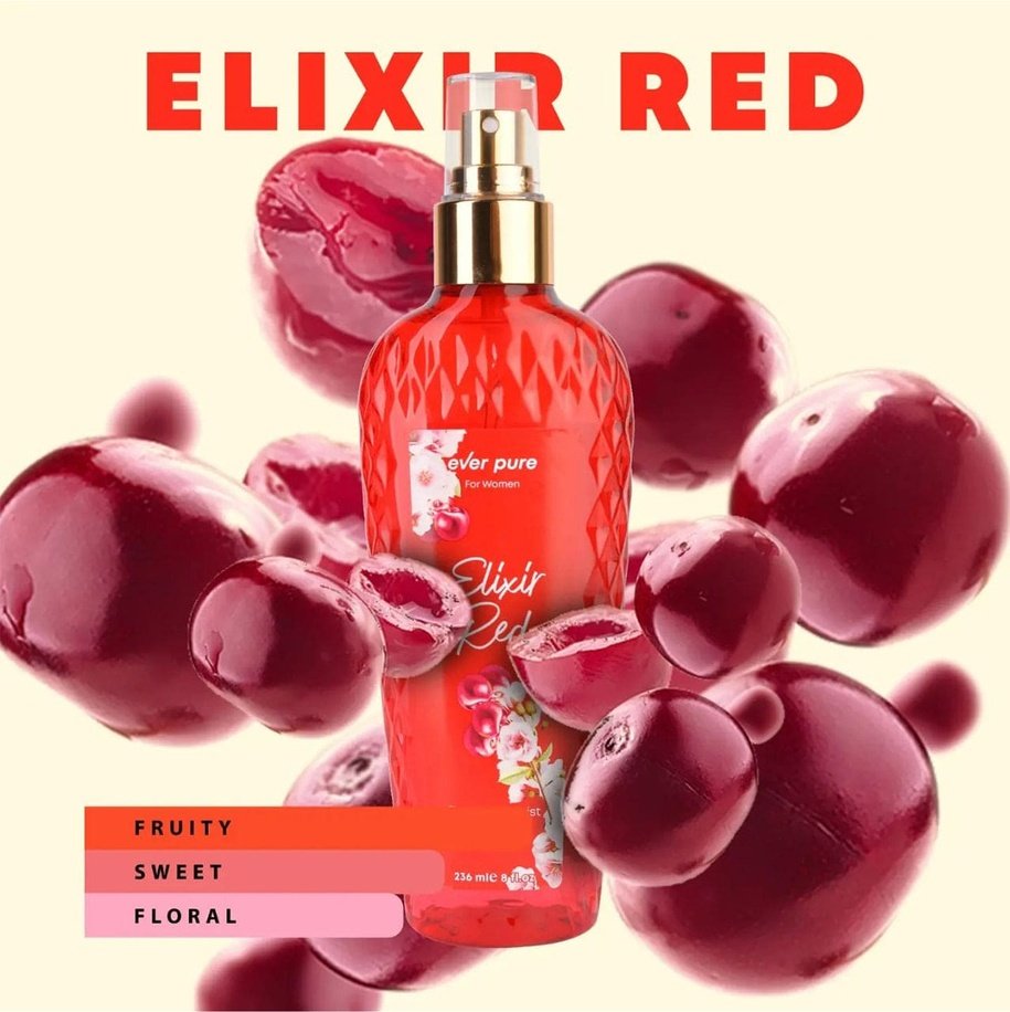 Ever Pure Elixir Red Fragrance Mist Body Mist - XOXO cosmetics