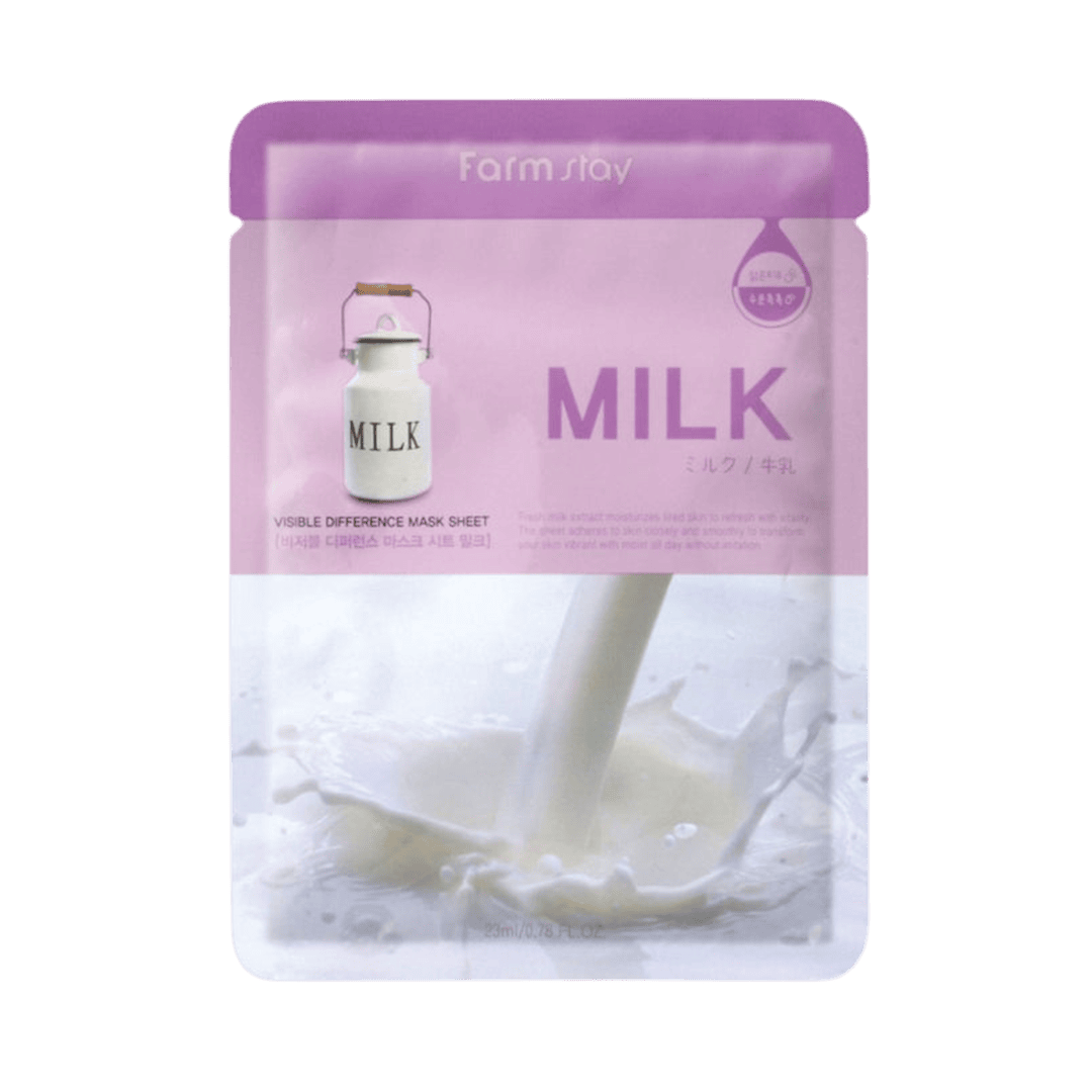 FARM STAY Visible Difference Mask Sheet Milk Face Mask - XOXO cosmetics