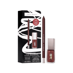 Fenty Beauty Brown'd Pout Lip Liner + Mini Lip Plumper Duo Lip Set - XOXO cosmetics