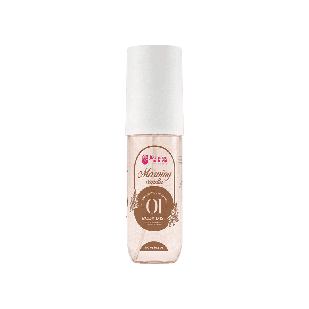 Flamingo Natural Body Mist 01 Morning Vanilla - 200ml Body Mist - XOXO cosmetics