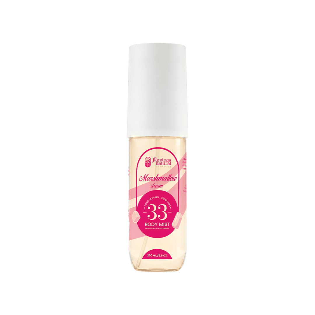 Flamingo Natural Body Mist 33 Marshmallow Dream - 200ml Body Mist - XOXO cosmetics