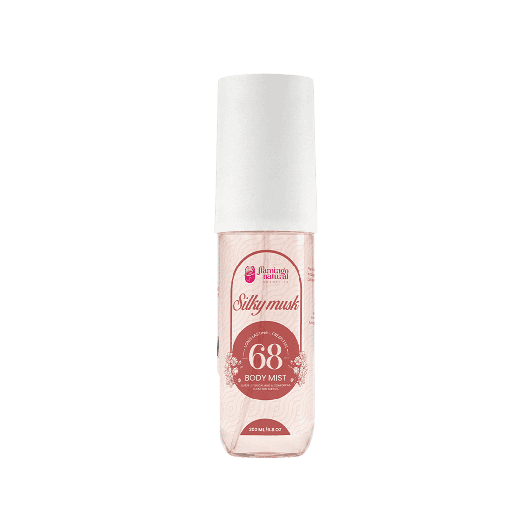 Flamingo Natural Body Mist 68 Silky Musk - 200ml Body Mist - XOXO cosmetics