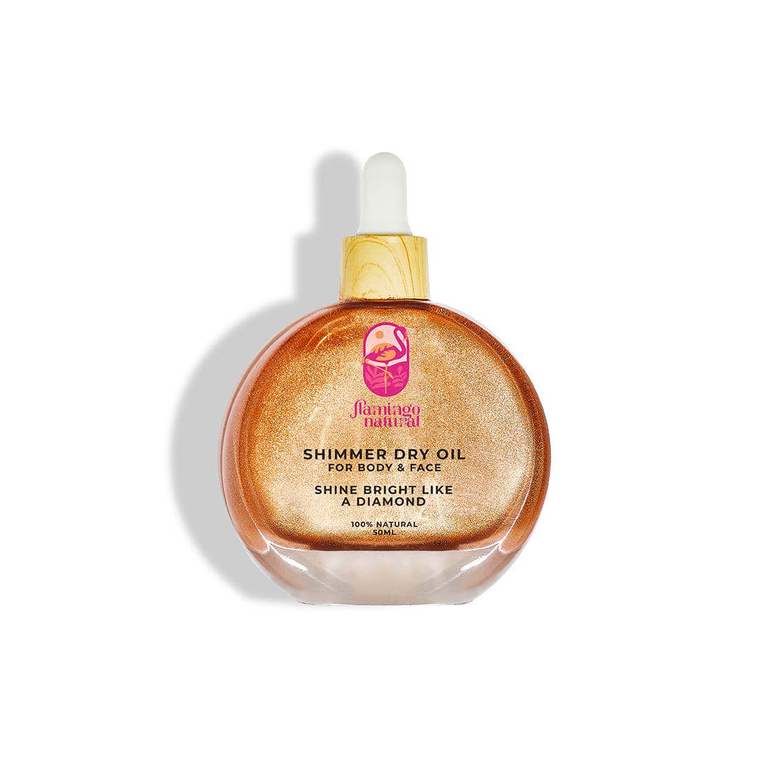 Flamingo Natural Dry Oil Shimmer Bronze - 50ml Body Oil - XOXO cosmetics