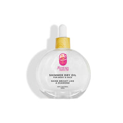 Flamingo Natural Dry Oil Shimmer Pearly White - 50ml Body Oil - XOXO cosmetics