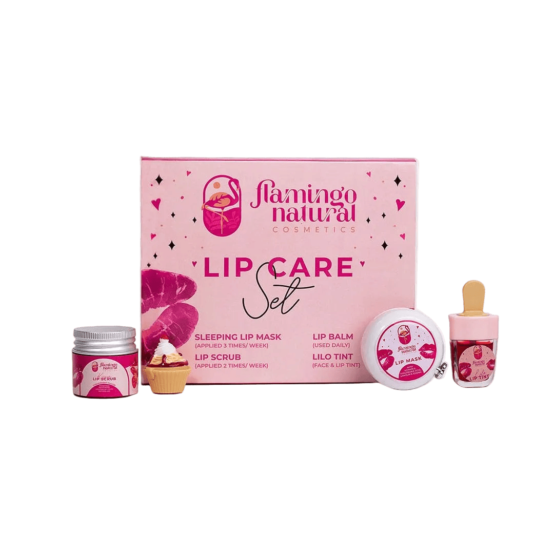 Flamingo Natural Lip Care Set Lip Set - XOXO cosmetics