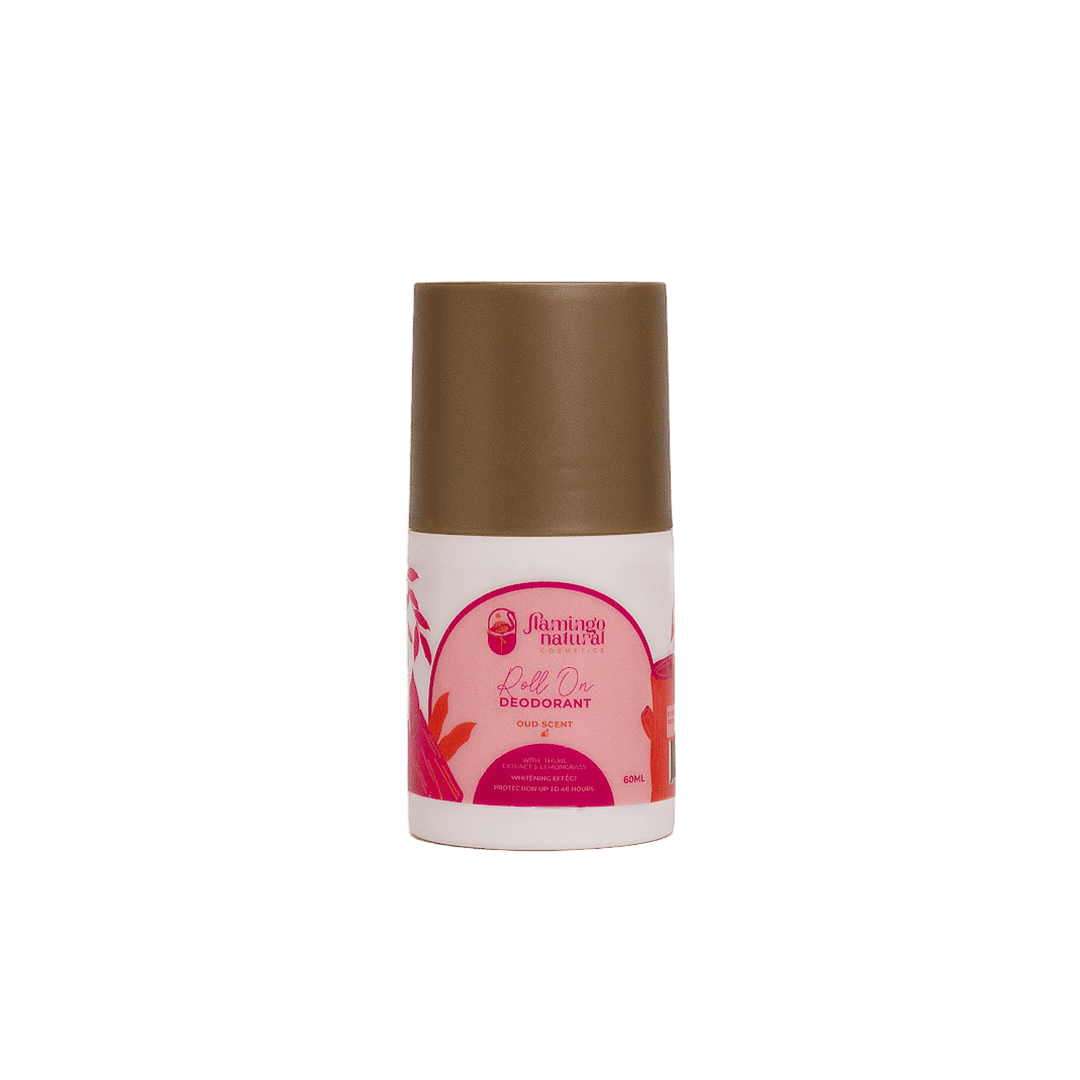 Flamingo Natural Roll On Deodorant Oud - 60ml Deodorant - XOXO cosmetics