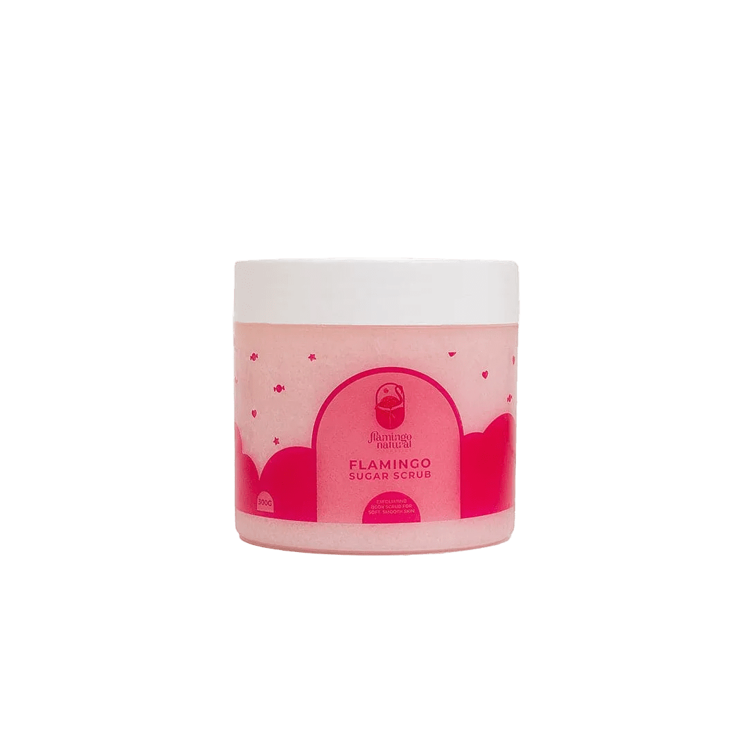 Flamingo Natural Sugar Scrub - 300g Body Scrub - XOXO cosmetics