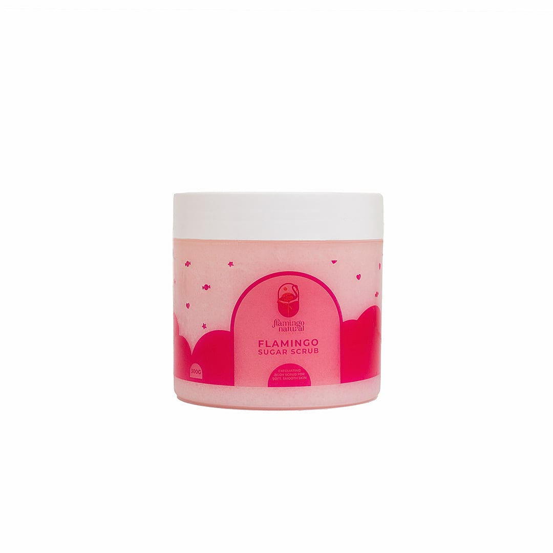 Flamingo Natural Sugar Scrub - 300g Body Scrub - XOXO cosmetics