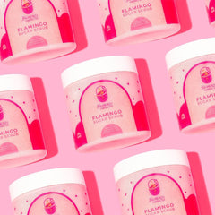 Flamingo Natural Sugar Scrub - 300g Body Scrub - XOXO cosmetics