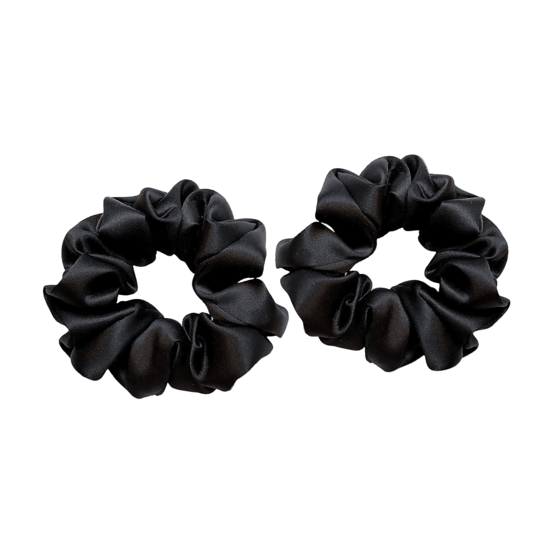 Fragrance & Fabric Satin Scrunchie Set of Two Hair Tools - XOXO cosmetics
