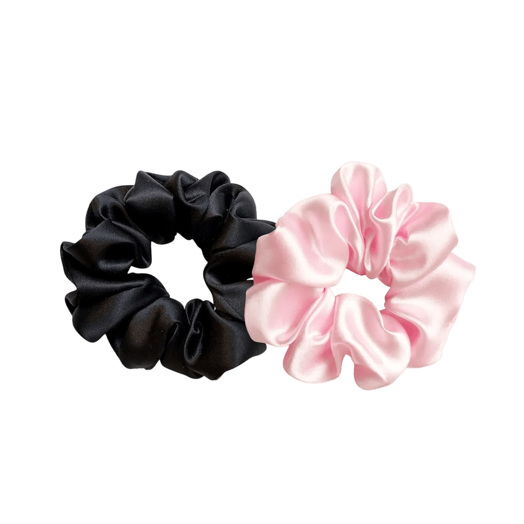Fragrance & Fabric Satin Scrunchie Set of Two Hair Tools - XOXO cosmetics
