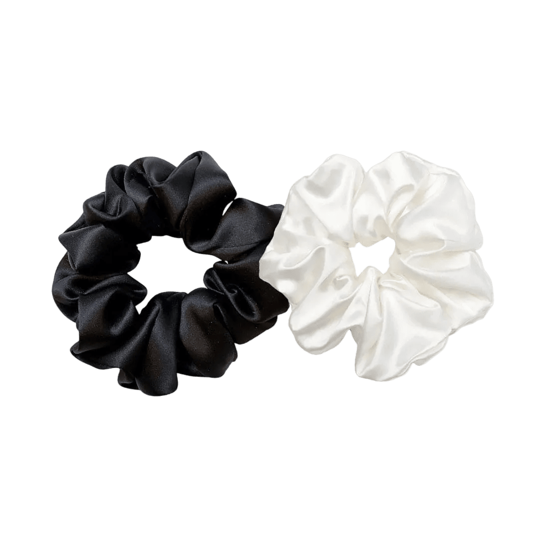 Fragrance & Fabric Satin Scrunchie Set of Two Hair Tools - XOXO cosmetics