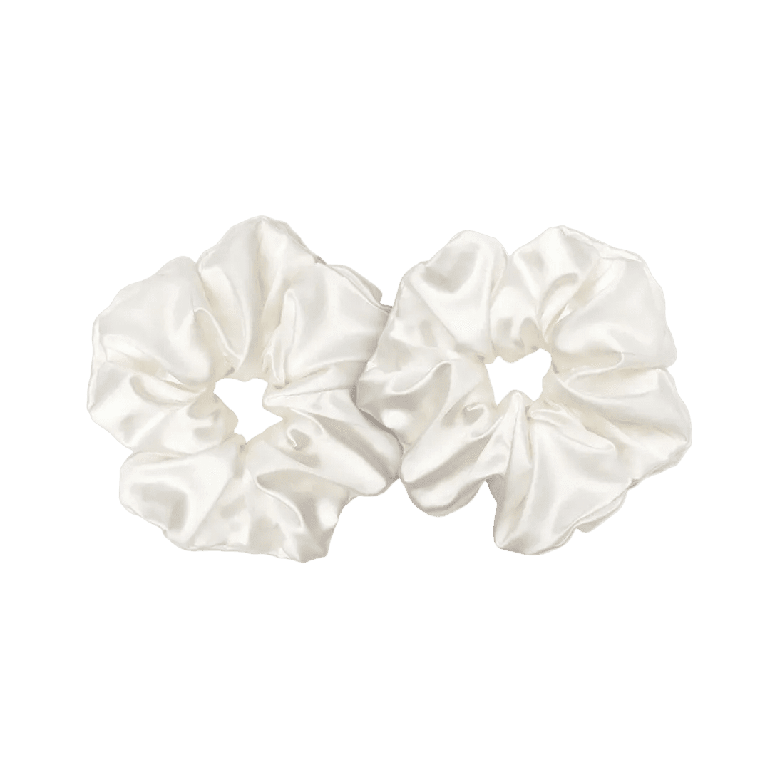 Fragrance & Fabric Satin Scrunchie Set of Two Hair Tools - XOXO cosmetics