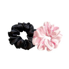 Fragrance & Fabric Satin Scrunchie Set of Two Hair Tools - XOXO cosmetics